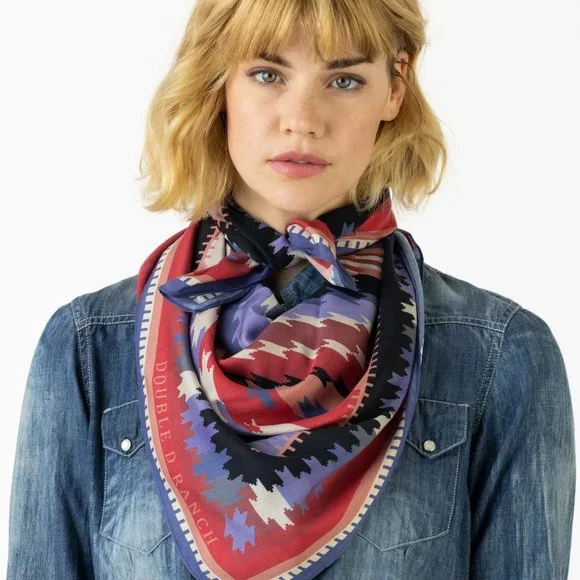 NWT Double D Ranch Sierra Bonita Scarf Boho Western Accessories - Picture 3 of 6